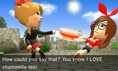 Tomodachi Life - fighting over tea