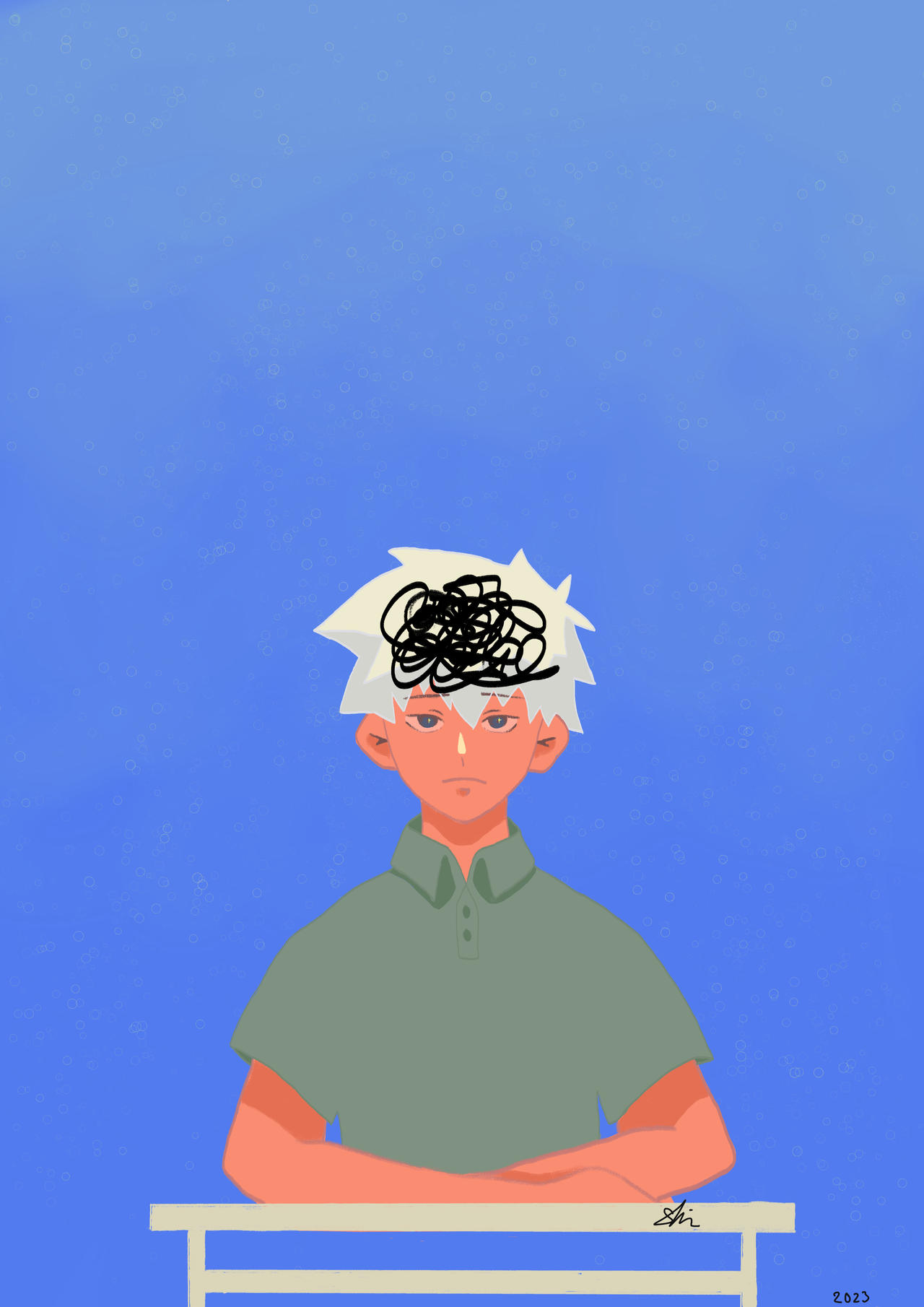 Simple character design - abstract colours? by SHIMATANNxART on DeviantArt