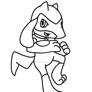 Riolu line art