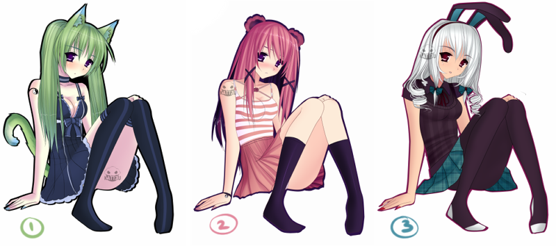 $5 Kemonomimi adoptables 01 [1 LEFT]