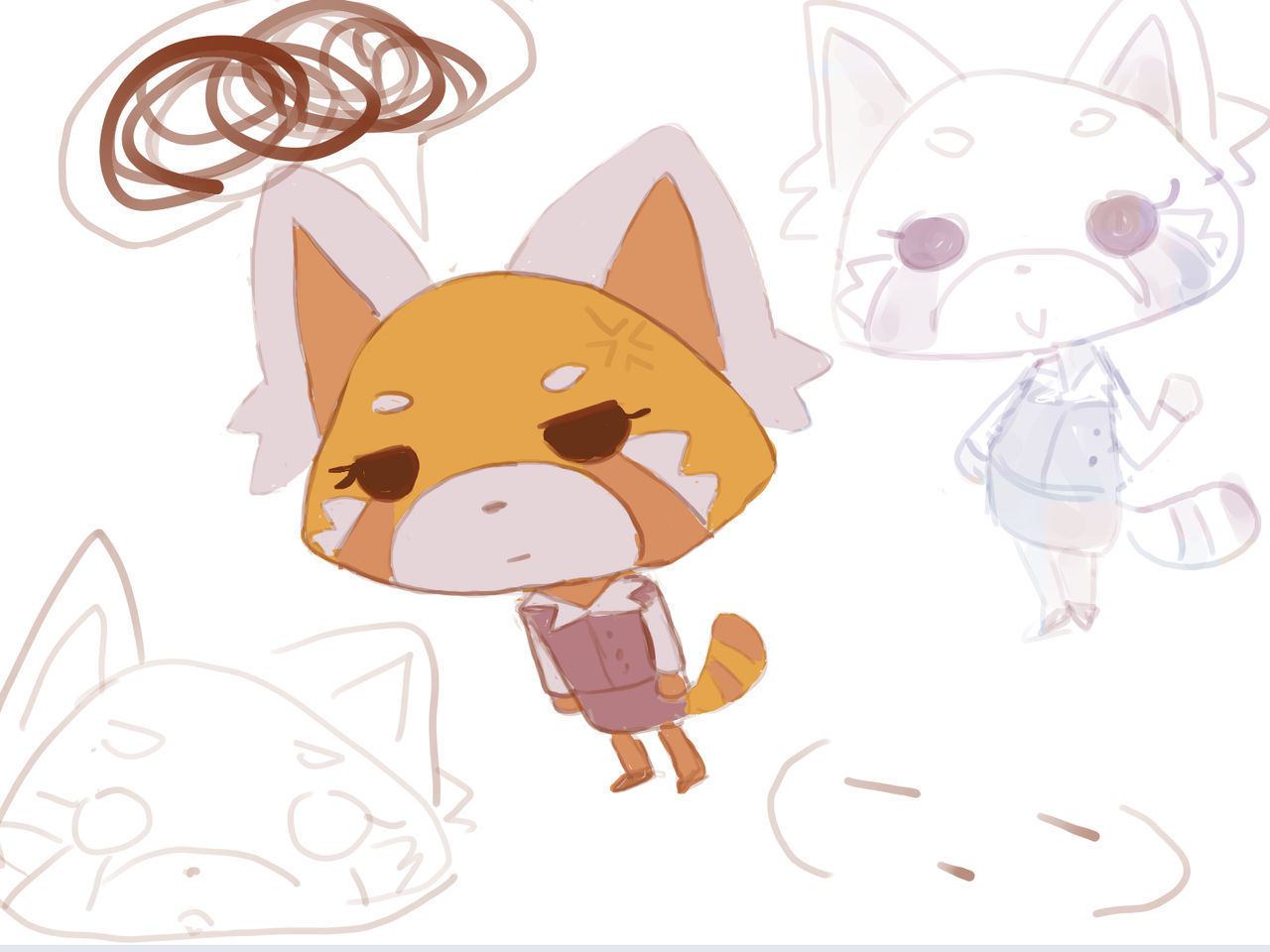 Kid Retsuko Retsuko by squidchannn on DeviantArt