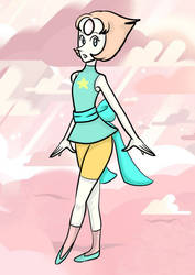 Pearl from steven universe with background