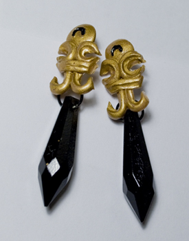 Dark Moon Earrings XI