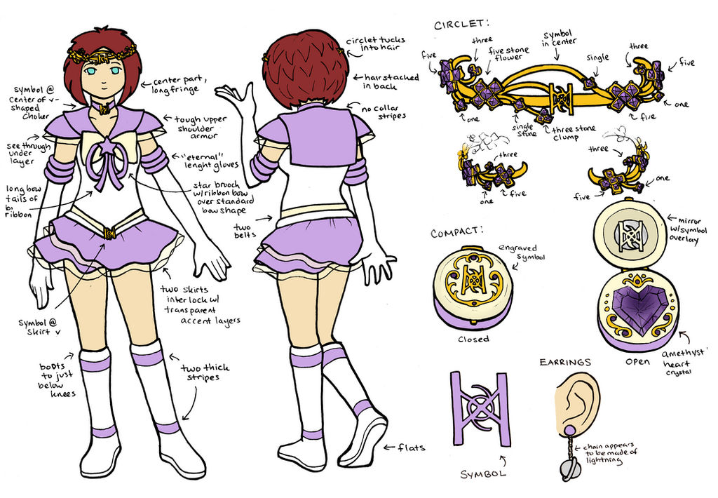 Sailor Xiao - Twilight Form Reference Sheet