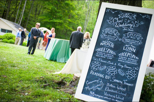 Custom Wedding Chalkboard