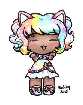 Pastel Rainbow Kitty