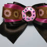 Chocolate Donut Hair Bow