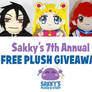Sakky's 7th Annual Free Plush Giveaway!