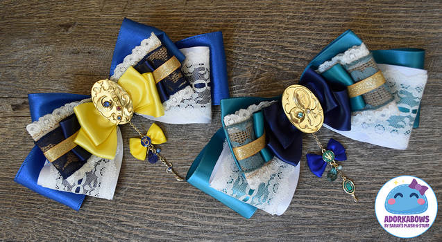 Sailor Uranus and Sailor Neptune Hair Bows