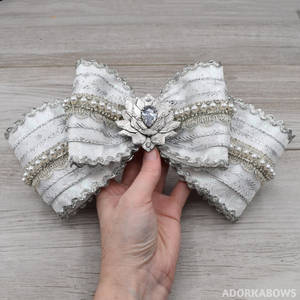 Sailor Moon Silver Crystal OOAK Hair Bow