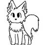 Free - Chibi Wolf Lineart