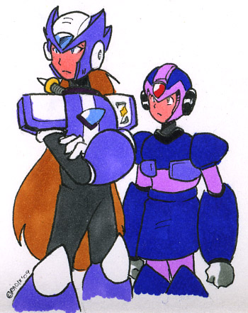 Megawoman X and Zero