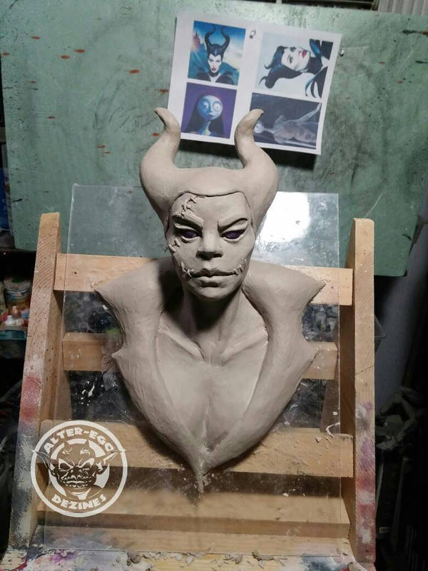 Maleficent finished sculpt