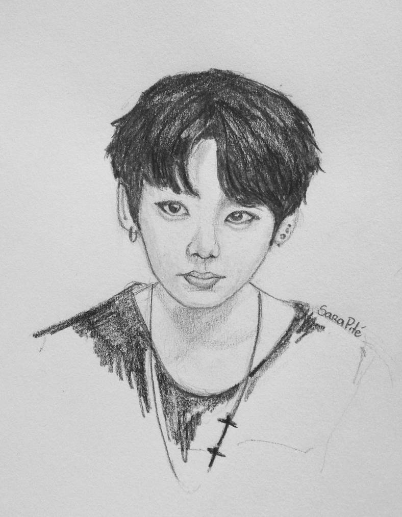 BTS - Jeon Jung kook drawing by sarapite on DeviantArt