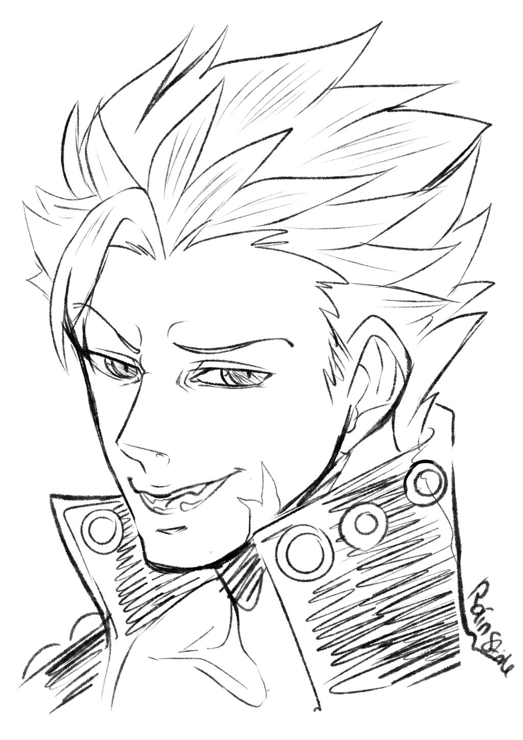 SDS:Ban Sketch by Rain-Strive on DeviantArt