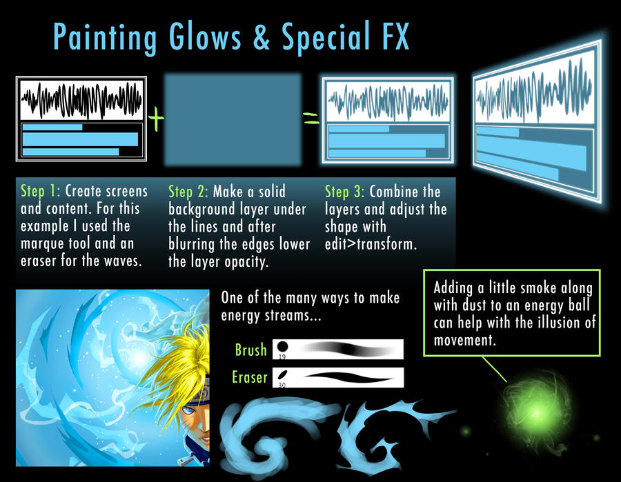 tips for painting glows