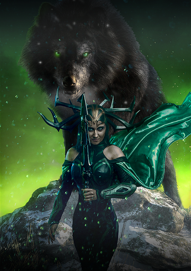 Hela by CodeRedArt on DeviantArt