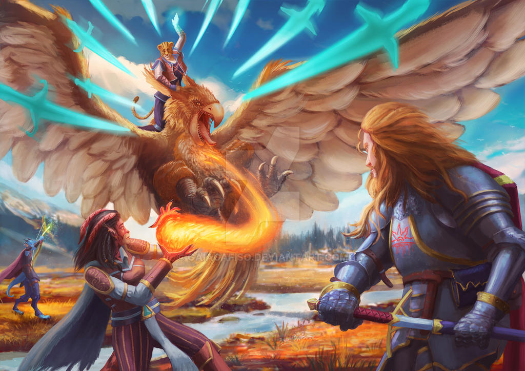 Dnd Battle Rage Dnd battle commission by GaiaCafiso on DeviantArt