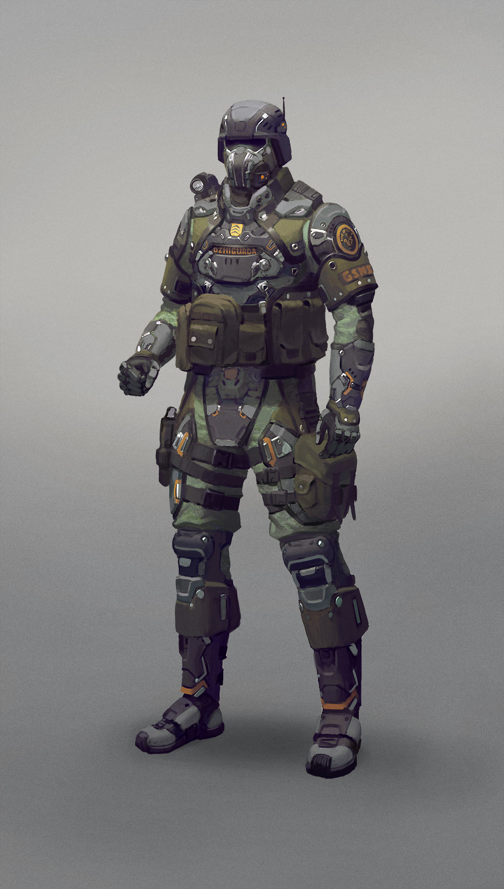 Futuristic Armor Concept for Combat
