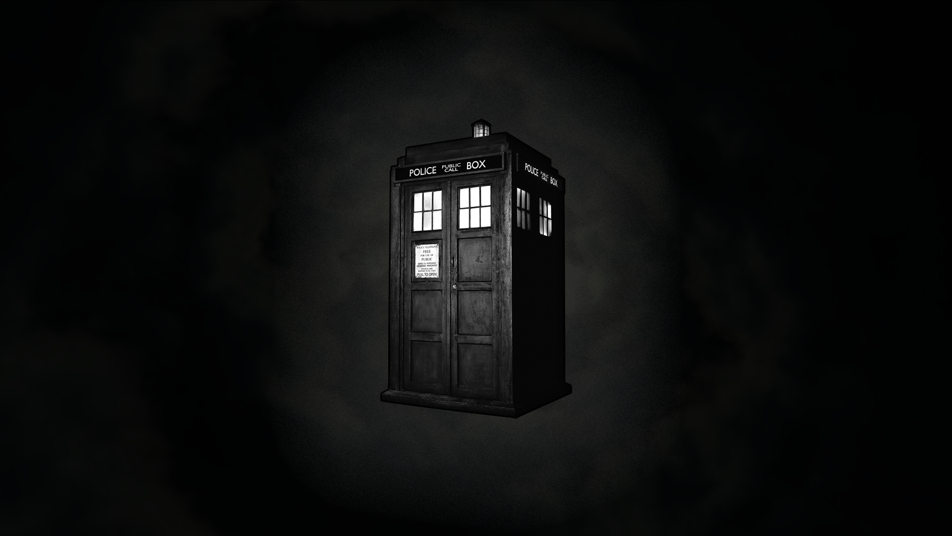 Tardis B and W