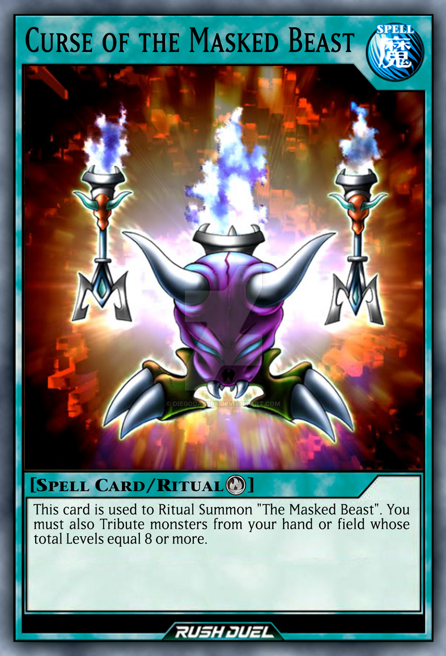 curse of the masked beast yugioh card Yu-Gi-Oh! - (RP02-EN030) - Retro Pack 2 - Unlimited Edition This card is used to Ritual Summon The Masked Beast Curse of the Masked Beast