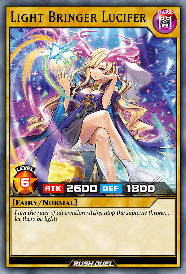 lucifer yugioh card Lucifer, Darklord of the Evening Twilight by TheHungDX on DeviantArt