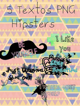 Pack Textos PNG Hipsters