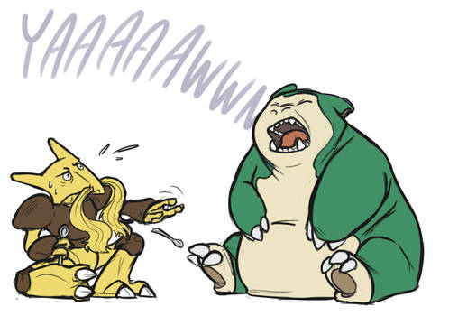 SNORLAX USED YAWN