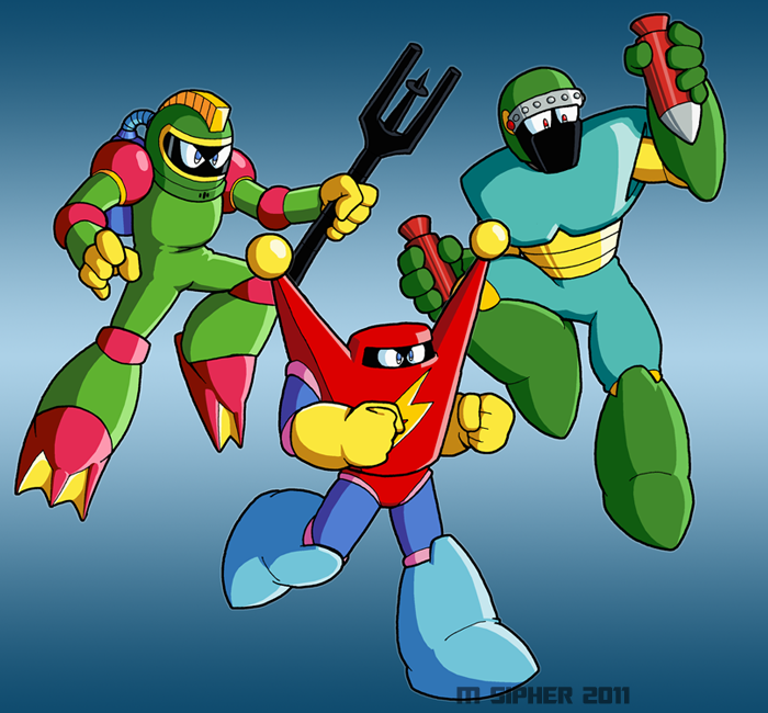 Power Flux - MegaMan PC Bosses by MSipher