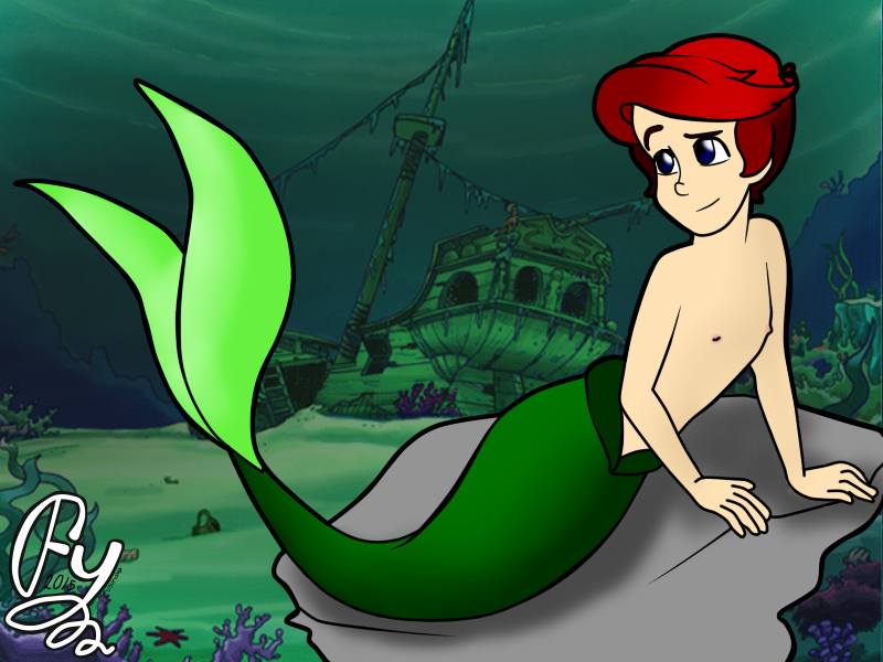 Disney.-  Ariel Genderbend