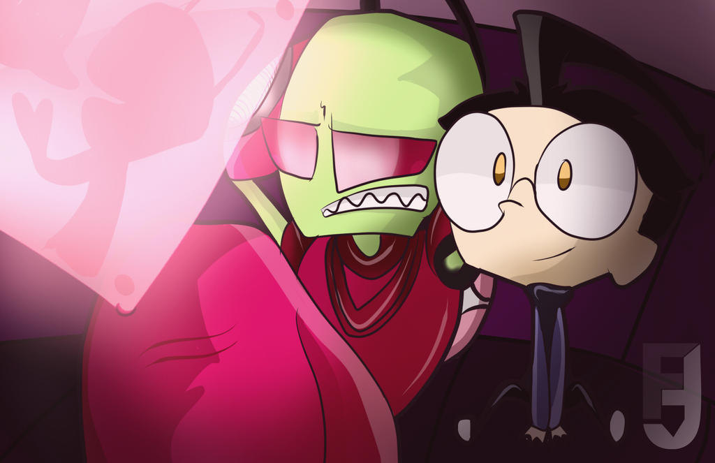 Invader Zim.- Watching TV