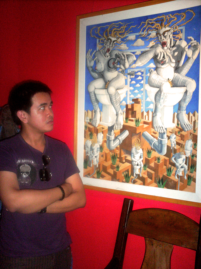 In front of a Tatong Painting