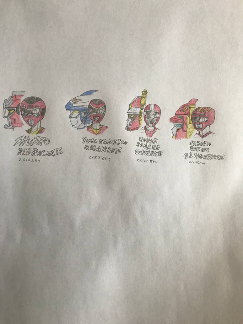 Four Red Sentai part 1 by DCDGojira71 on DeviantArt