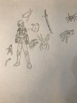 Death Spider suit concept art