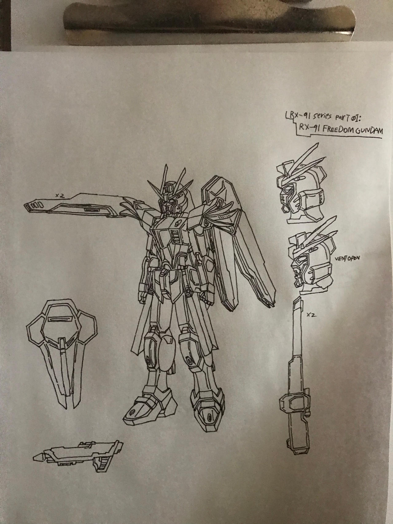 RX-91 Freedom Gundam and RX-91 Justice Gundam