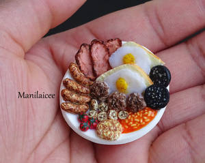 Miniature English breakfast 