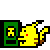 Pikachu reading FREE icon