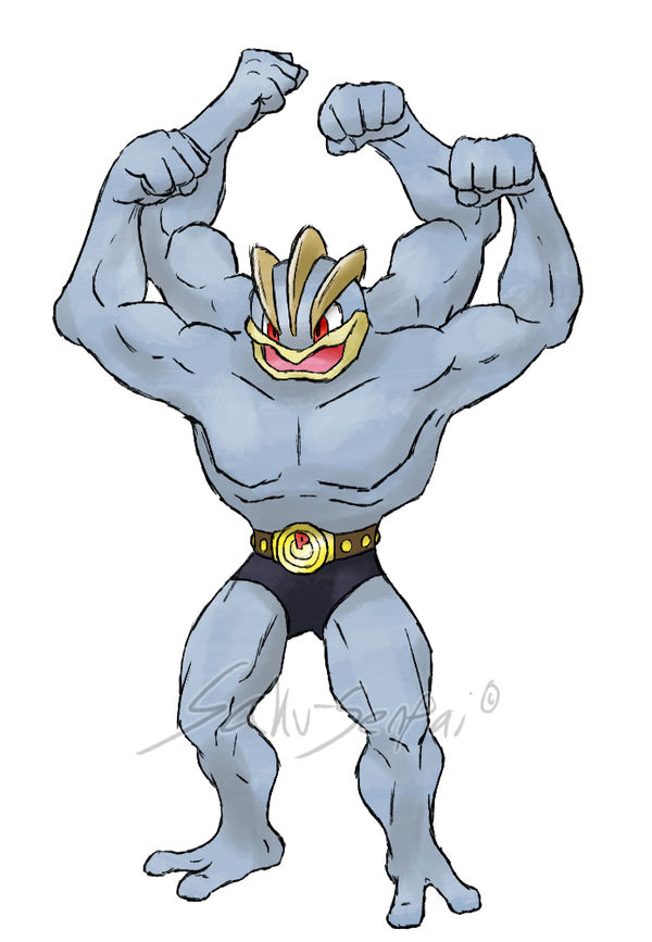 Draw'em All Challenge 068 Machamp by SakuSenpai on DeviantArt