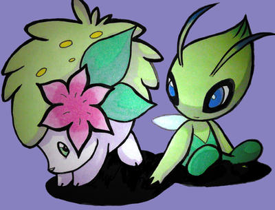 shaymin and celebi