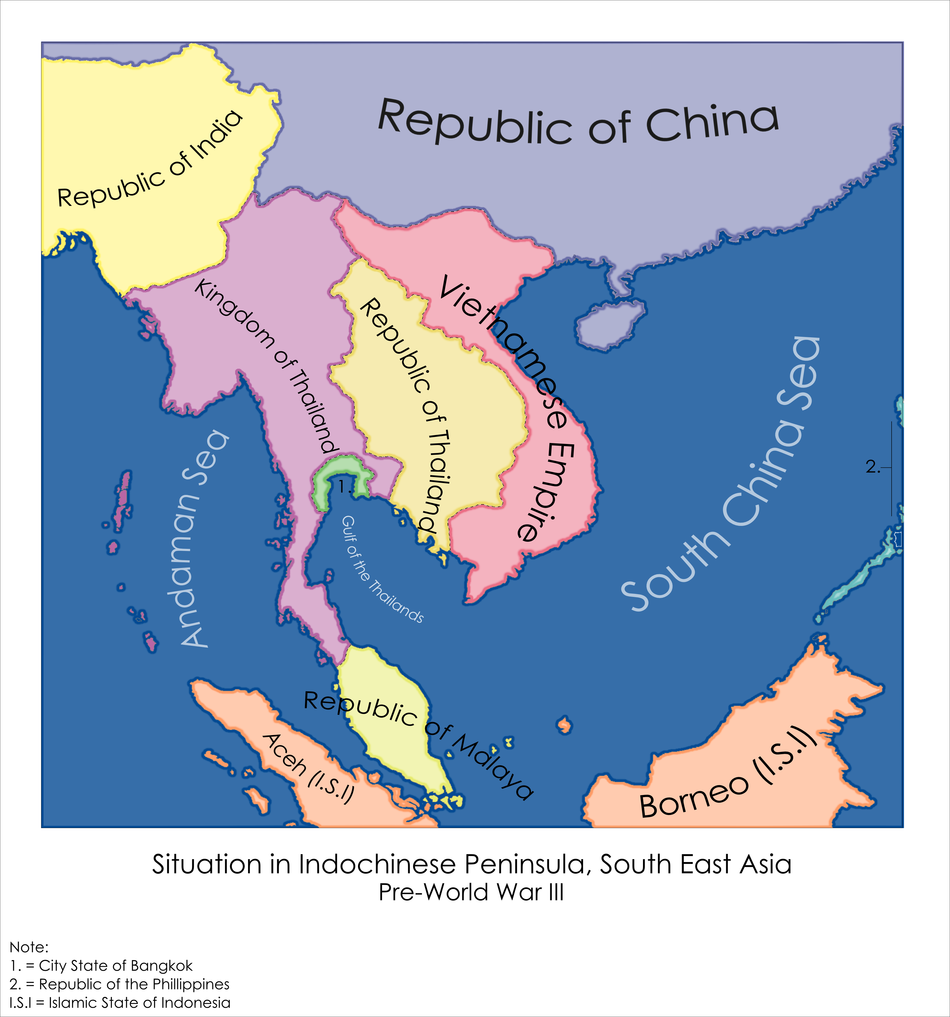 Situation in Indochina, South East Asia