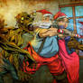 santa against zombies