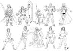 11 To 20 Sketch Commissions by estivador