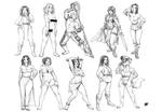 21 To 30 Sketch Commissions by estivador