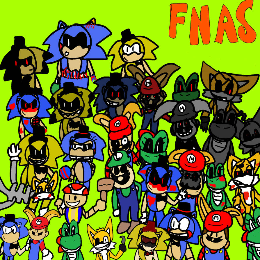 The Ultimate FNAS Drawing by FunnyBlueFox on DeviantArt