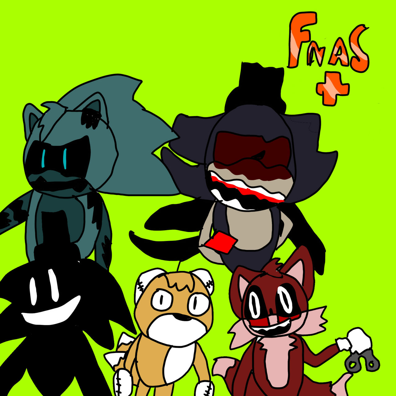 The Ultimate Fnas Extras Drawing by FunnyBlueFox on DeviantArt