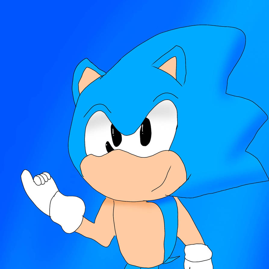 Classic Sonic! by FunnyBlueFox on DeviantArt