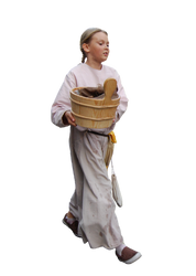 Girl With A Pail by Eirian-stock