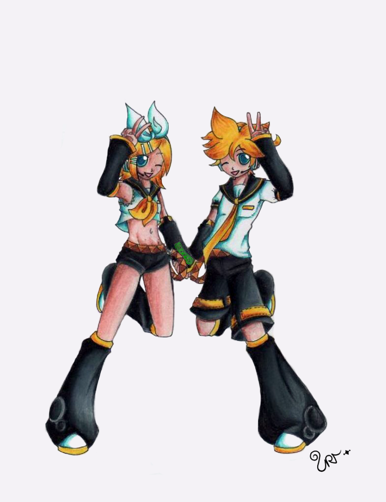 rin and len twins