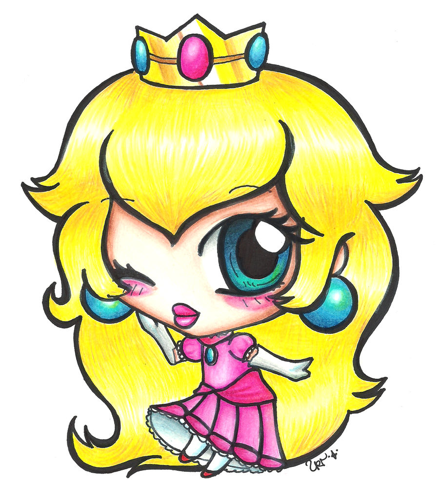 chibi peach color