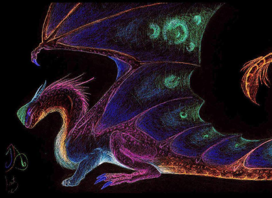 Inverted Colored Dragon by BrokenRapture781 on DeviantArt